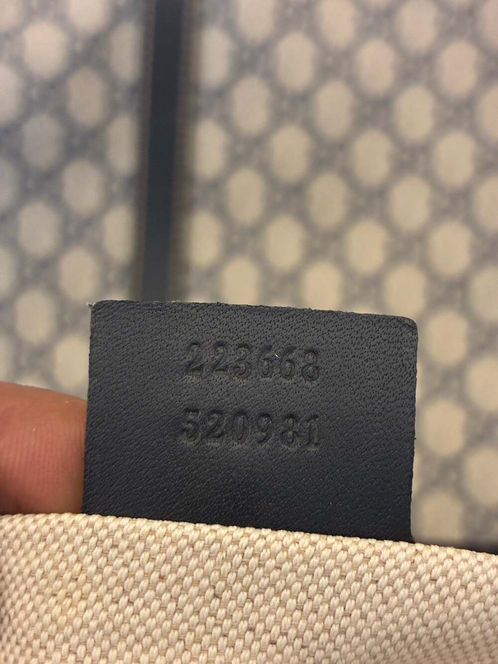 Gucci Joy Tote Gg Coated Canvas With #377698G97B - Picture 7 of 7
